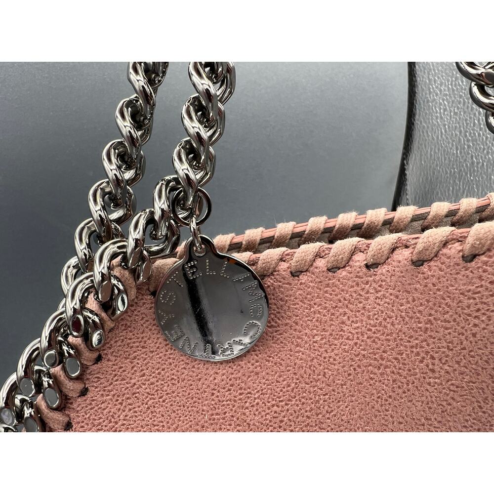 Stella McCartney Falabella 2-Way
bag Pink with Gunmetal diamond cut Chain - Picture 4 of 13